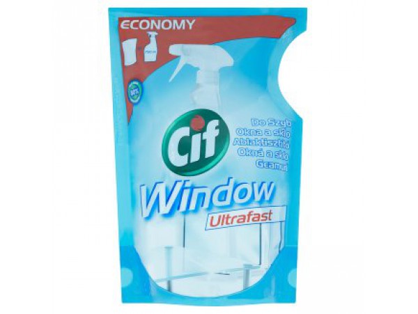 Cif Cредство для мытья стёкол и блестящих поверхностей, сменная упаковка 750 мл